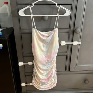 Rainbow bodycon mini dress